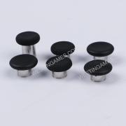 6Pcs Thumbstick Swap Analog Stick Grips Replacement for XBOX ONE Elite 2 Controller - Black