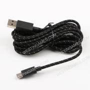 Original 9ft Braided Type-C USB Charging Cable Cord for Xbox One Elite Controller 2Gen Black