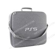 Protective Bag Adjustable Handle Bag Travel Carrying Case For PS5 Console Grey 04