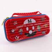 Limited Red and Blue Protective Storage Hard Case Carrying Bag for Switch - Mario Pixel