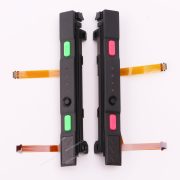 OEM Complete Left Right Plastic Rail Assembly with Flex Cable for NS switch Joy-con Green Pink