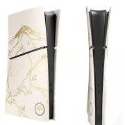 Replacement Housing Case Faceplate Integrated Cover for PS5 Slim DE System - Ghost of Yōtei