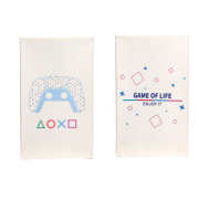 White Protective Dust Prevent Cover Sleeve for PS5 Pro/Slim Console - PS Logo Anniversary