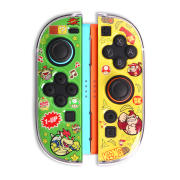 Gamepad Skin Shell Protective Transparent Split PC Case Cover for NS Switch 2 Joycon -Bowser and Donkey Kong