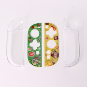 Gamepad Skin Shell Protective Transparent Split PC Case Cover for NS Switch 2 Joycon -Bowser and Donkey Kong 03