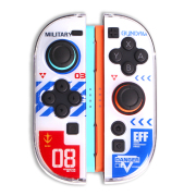 Gamepad Skin Shell Protective Transparent Split PC Case Cover for NS Switch 2 Joycon - Gundam