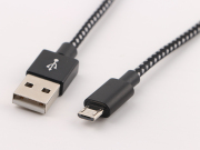 10Ft Long Braided Micro USB 2.4A Data Sync Charger Cable Cord For Smart Phones / PS4 XBOX ONE 04