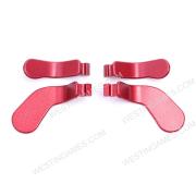 4 Paddles Buttons Set Replacement Parts for XBOX ONE Elite 1 and 2 Controller Red