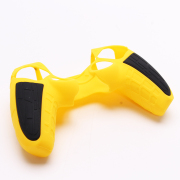 Silicone Protective Case with Particle Grip for PS5 Dualsense Controllers Yellow-Black 05