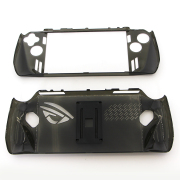 Transparent Crystal Protecting Cover Case with Stand for ROG Ally - Clear Black 04