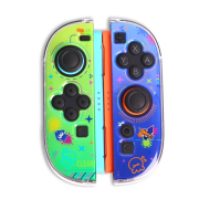 Gamepad Skin Shell Protective Transparent Split PC Case Cover for NS Switch 2 Joycon - Splatoon